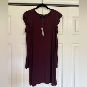 White House Black Market Maroon Dress